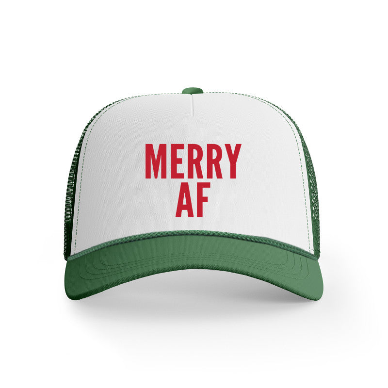 Merry Af Christmas Trucker Hat