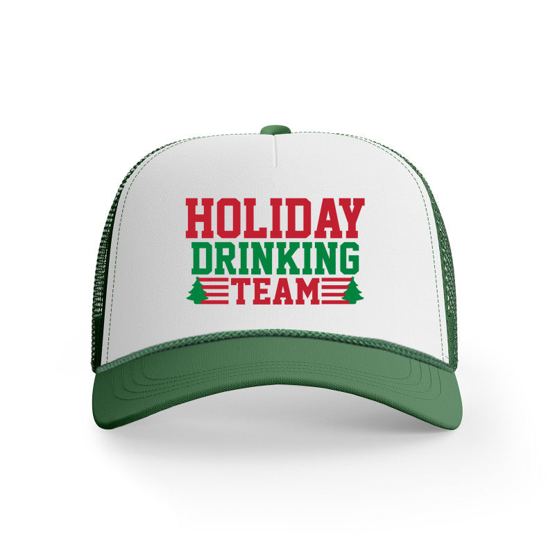 Holiday Drinking Team Christmas Trucker Hat