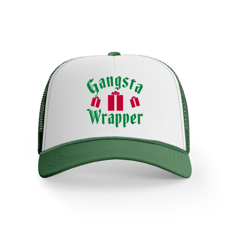 Gangsta Wrapper Christmas Trucker Hat