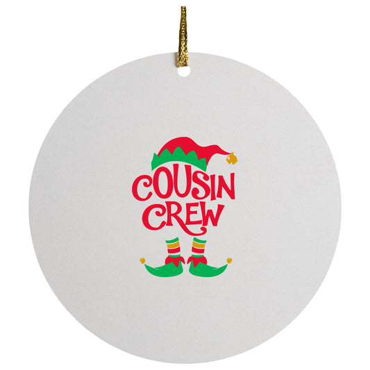 Cousin Crew Christmas Ceramic Circle Ornament