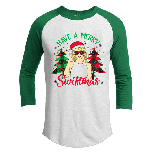Merry Swiftmas Premium Christmas Raglan