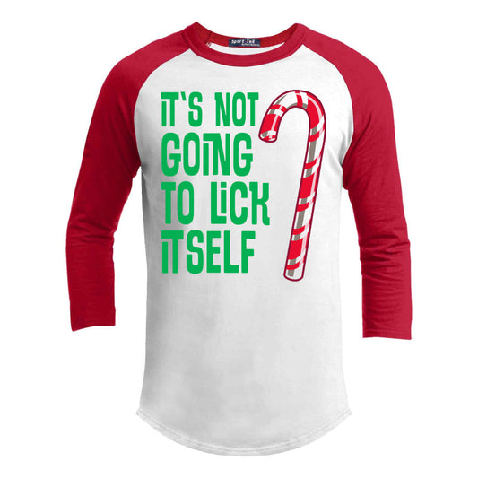 Lick Itself Premium Christmas Raglan