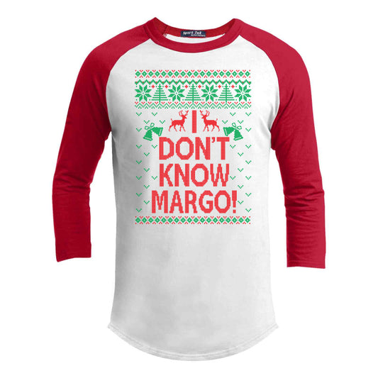 Todd And Margo, I Don't Know Premium Christmas Raglan