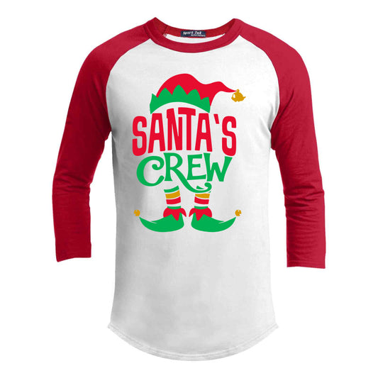 Santa's Crew Premium Youth Christmas Raglan