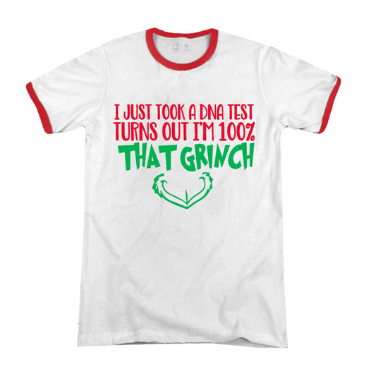 Dna Test Premium Christmas Ringer T-shirt
