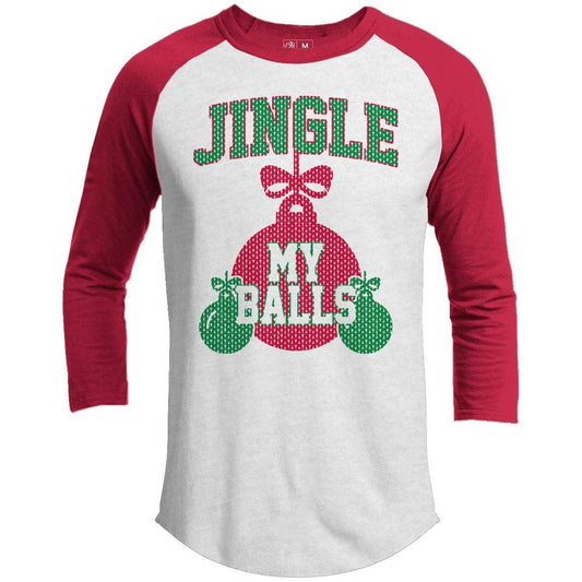 T-Shirts - Jingle My Balls Premium Christmas Raglan